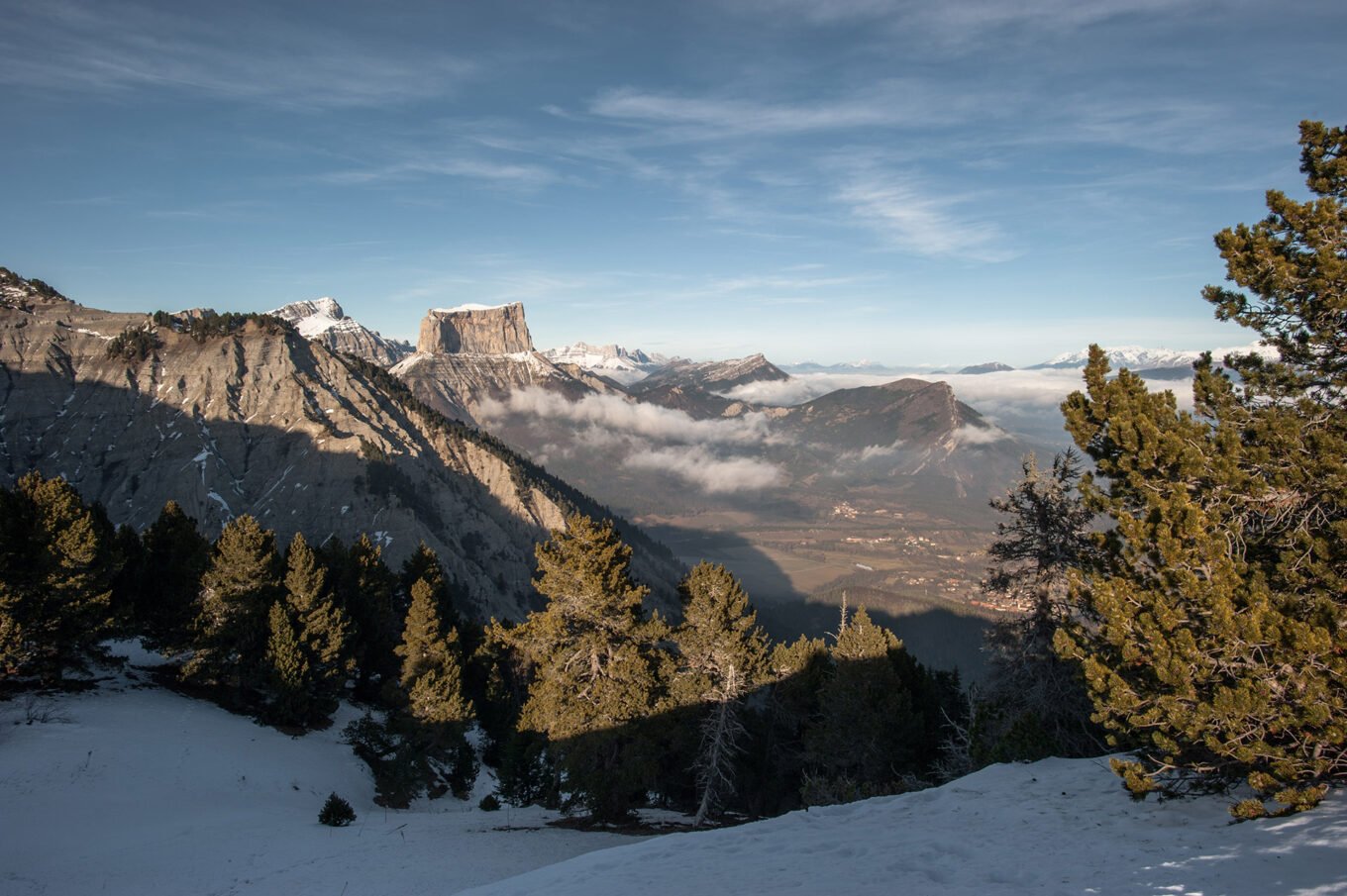 Vallon de Combeau - Vercors - Vue sur le Mont Aiguille