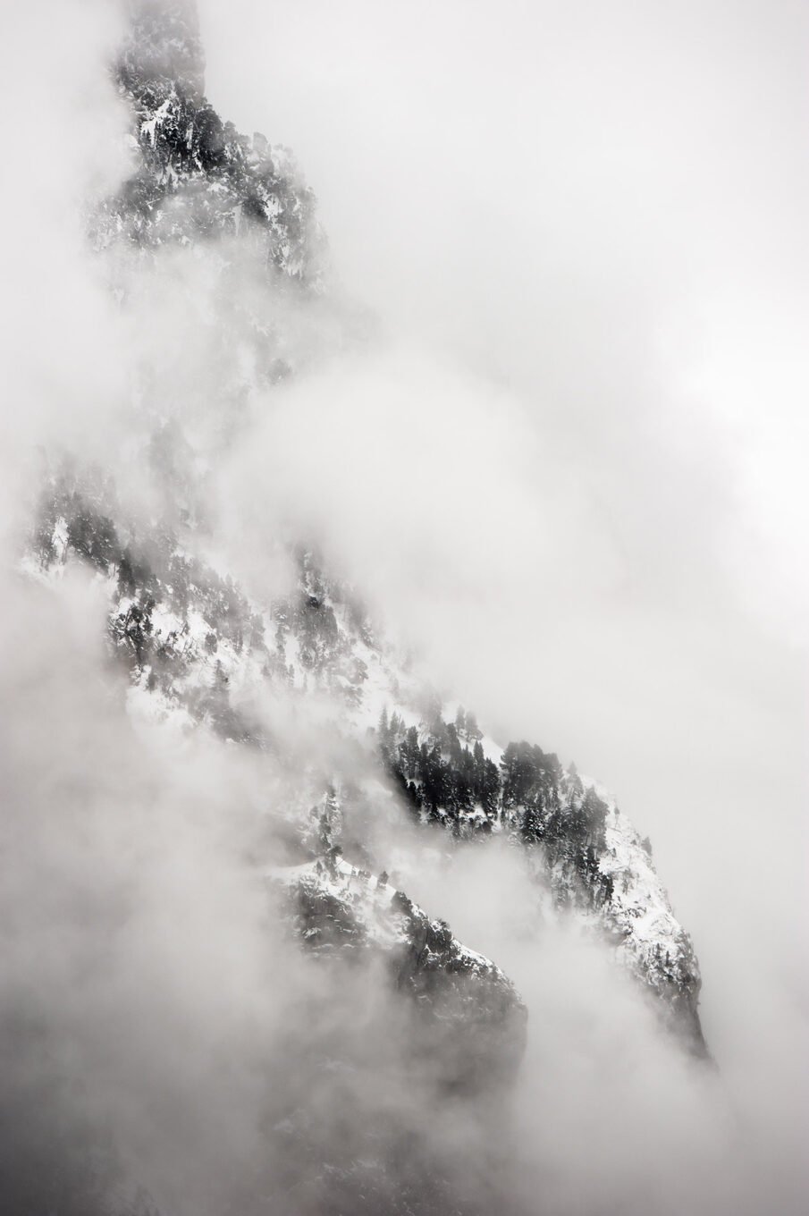 Photographe paysage falaises du Vercors en hiver
