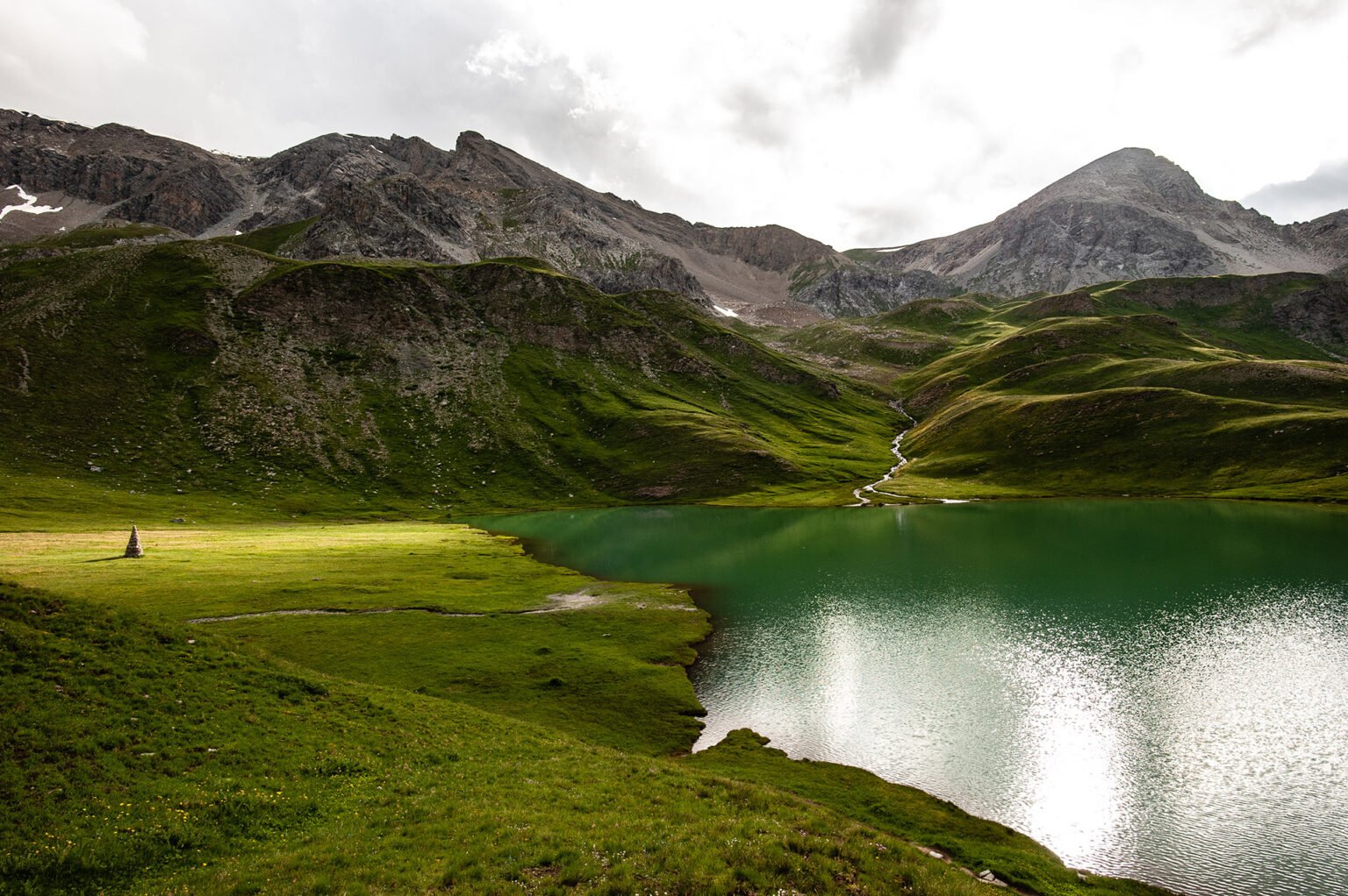 Photographe professionnel montagne nature, Lac des Cordes, Queyras