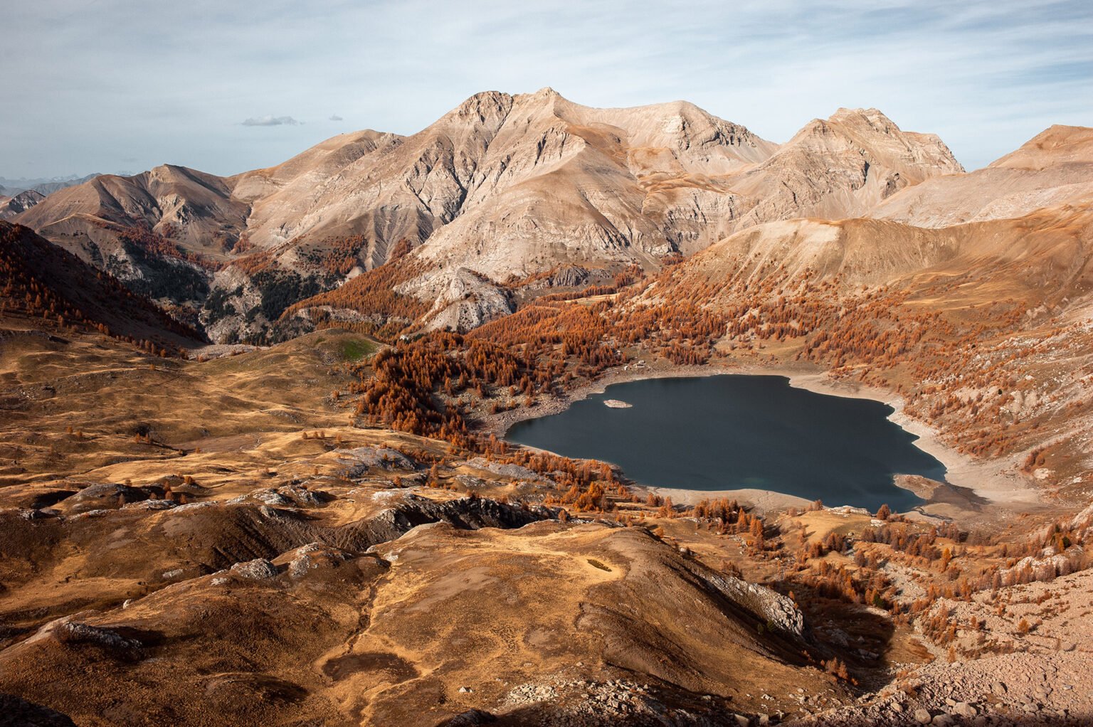 Photographe professionnel montagne nature, Lac d'Allos et Mont Pelat, Mercantour