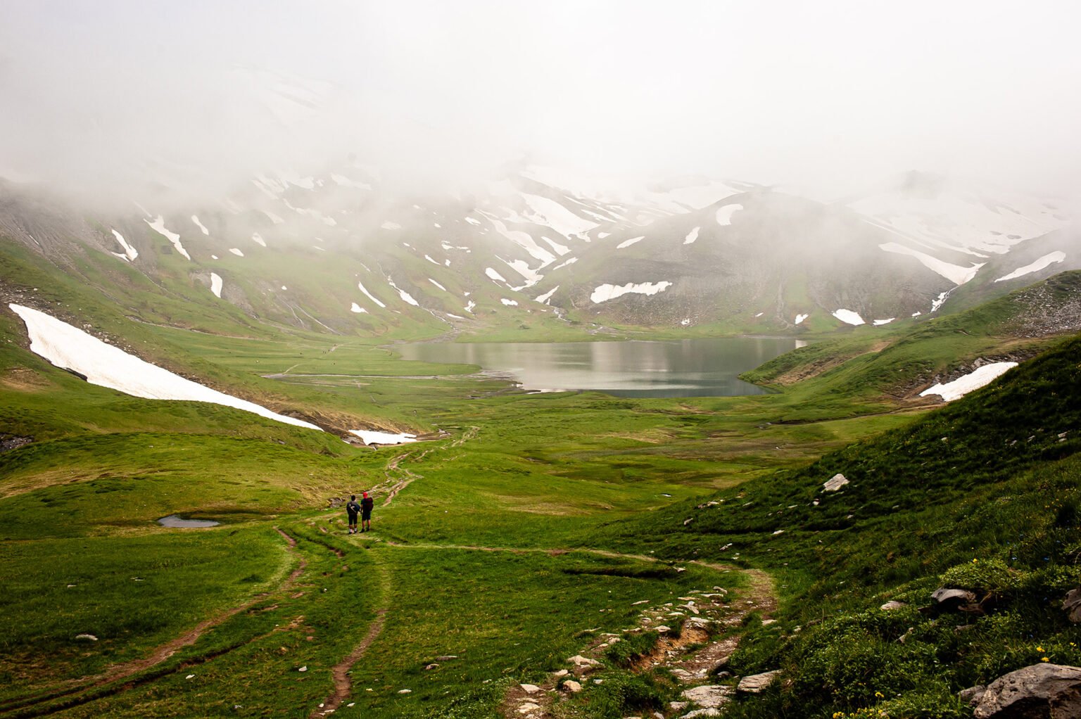 Photographie professionnelle randonnée montagne, Lac d'Anterne, Haute-Savoie