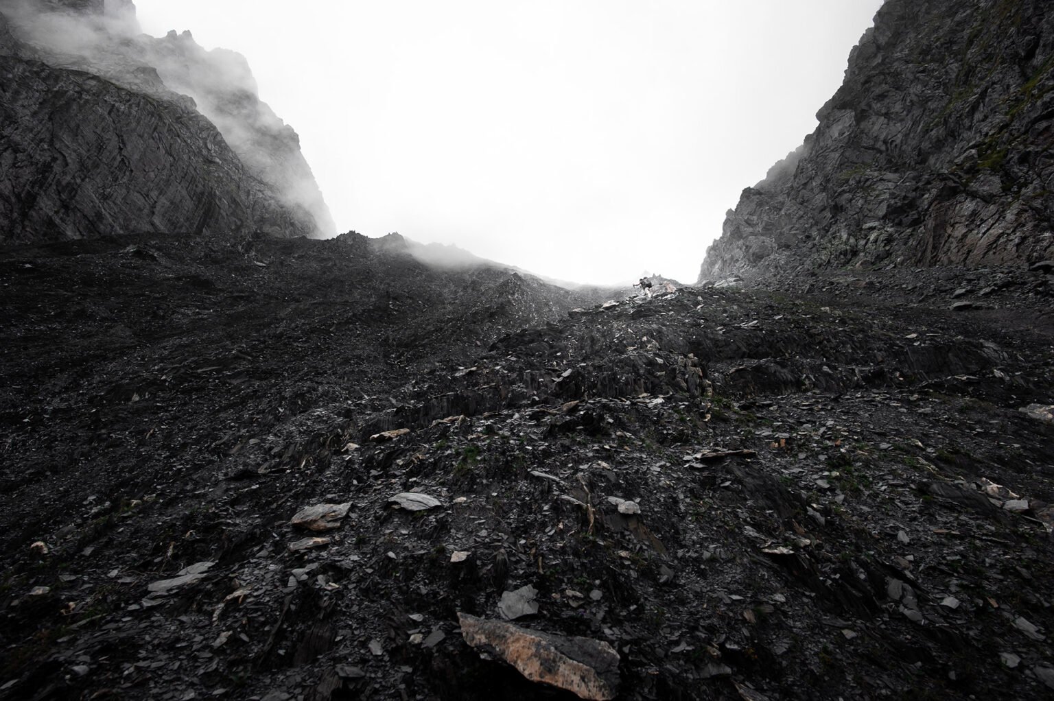 Photographie professionnelle randonnée montagne, Col de la Muzelle, Écrins