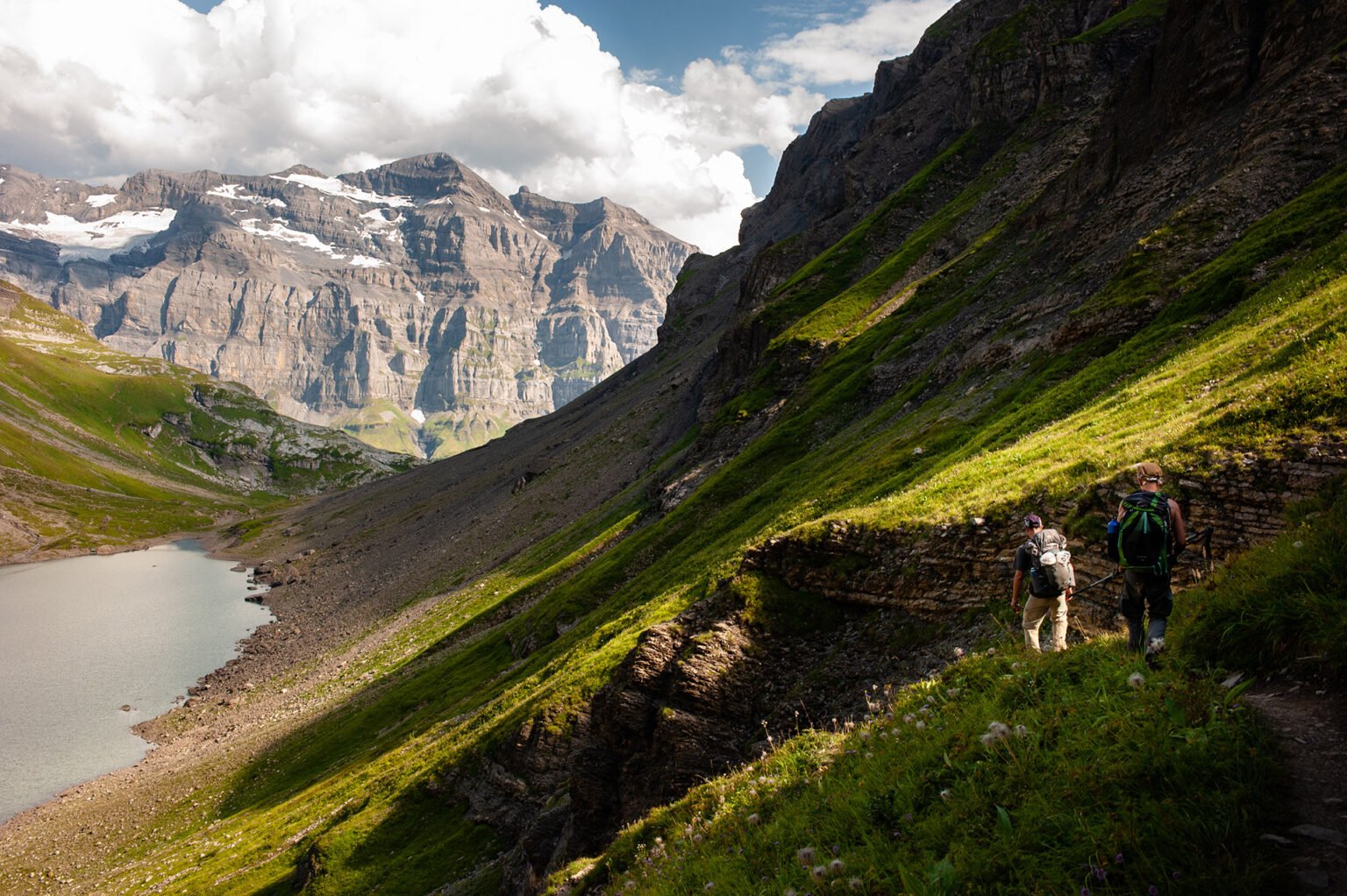 Photographie professionnelle randonnée montagne, Lac de la Vogealle, Haute Savoie