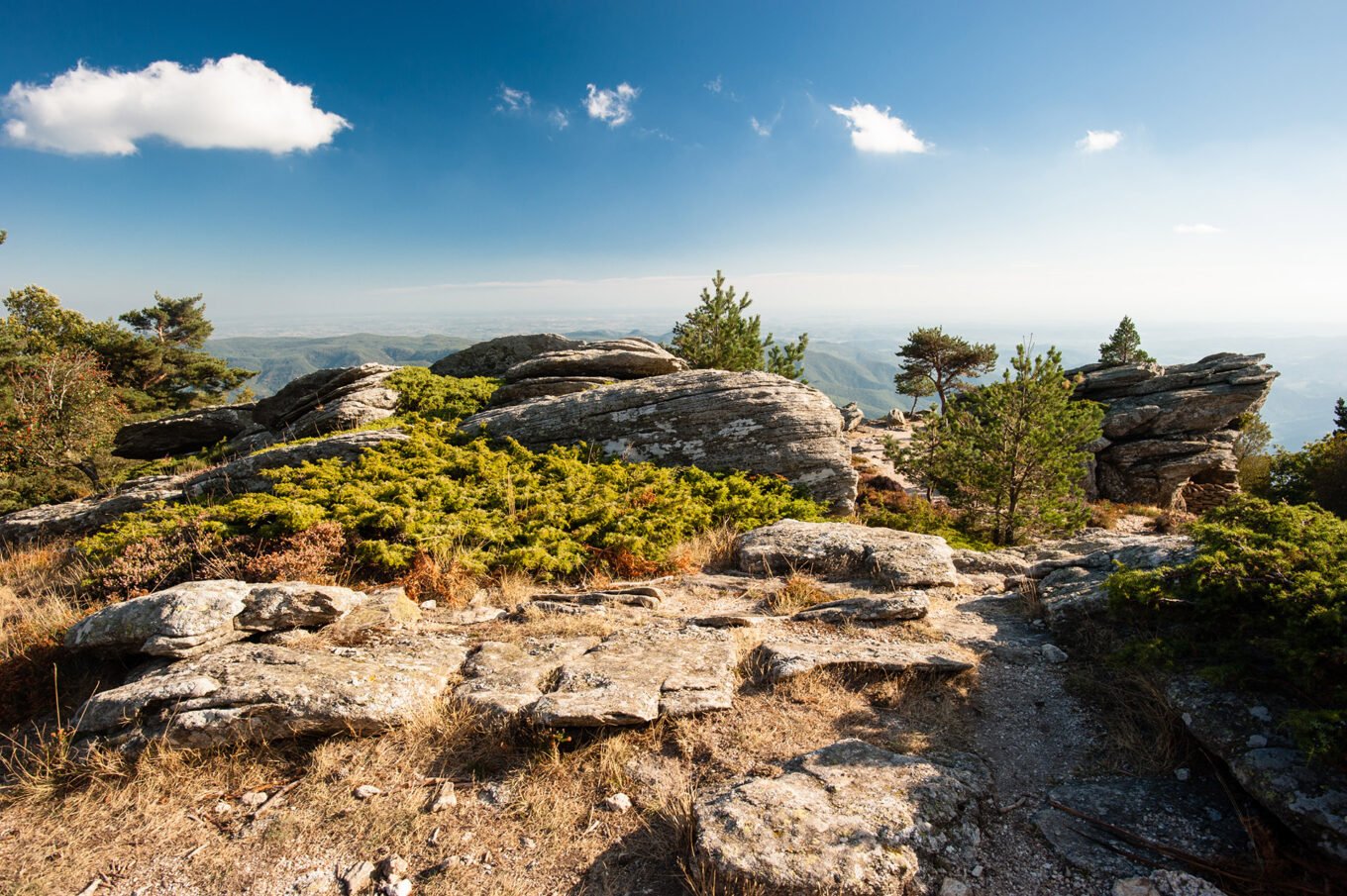 Randonnée bivouac aux Gorges d'Heric et au Caroux - Vue depuis le plateau du Caroux