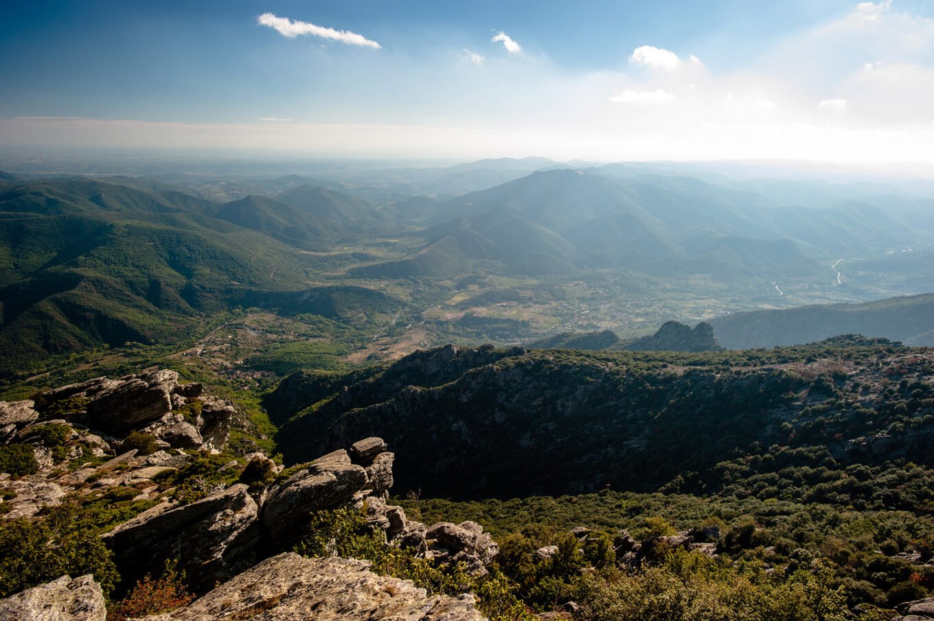 Randonnée bivouac aux Gorges d'Heric et au Caroux - Panorama sur le Languedoc