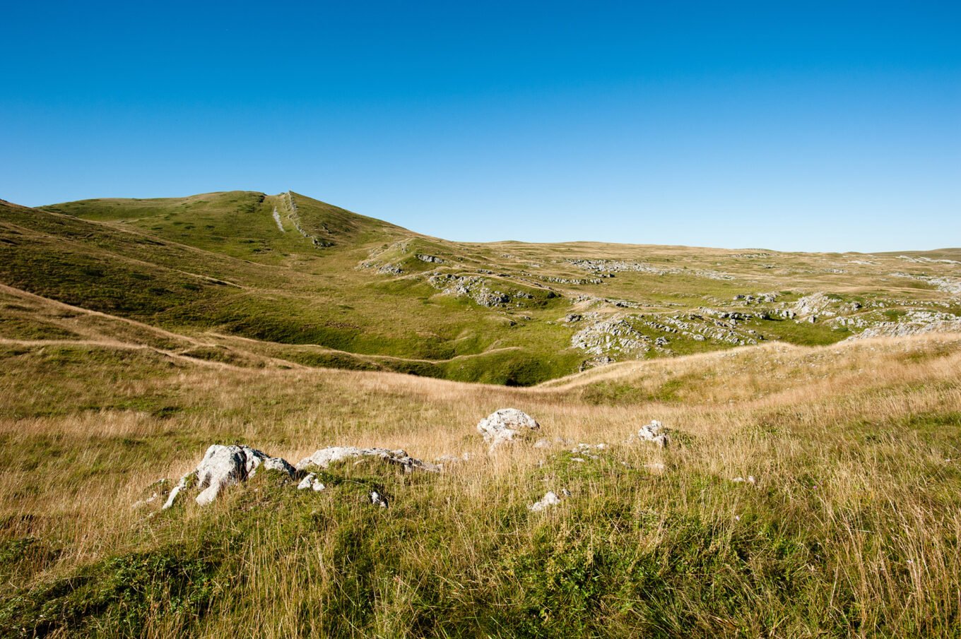 Randonnée bivouac Font d'Urle Vercors - Les pâturages du plateau