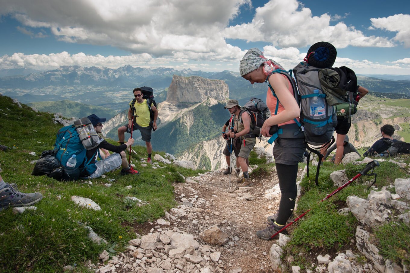 Randonnée Grande Traversée du Vercors - Vue sur le Mont Aiguille