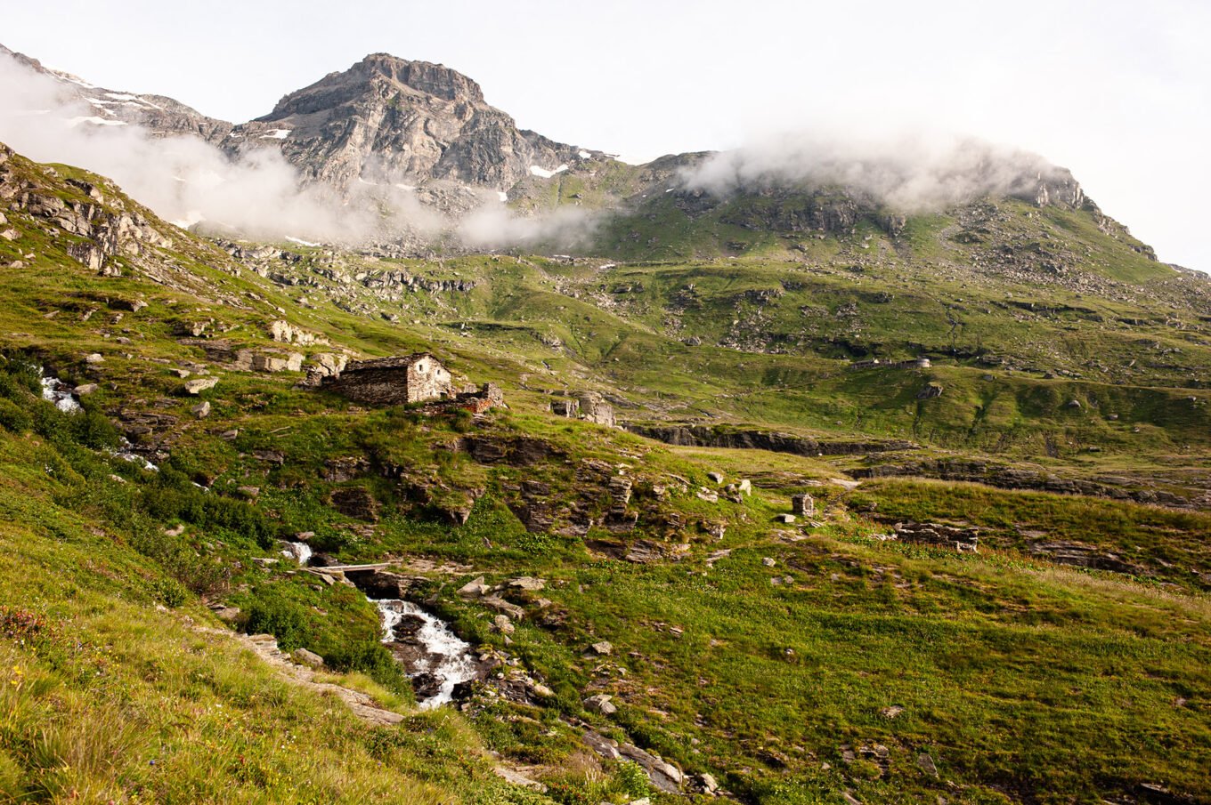 Randonnée GTA / GR5 Grande Traversée des Alpes - En chemin du refuge de l'Arpont vers le refuge de Plan Sec, Vanoise