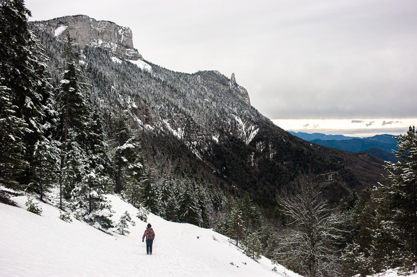 Randonnées d'hiver dans le Vercors et le Diois