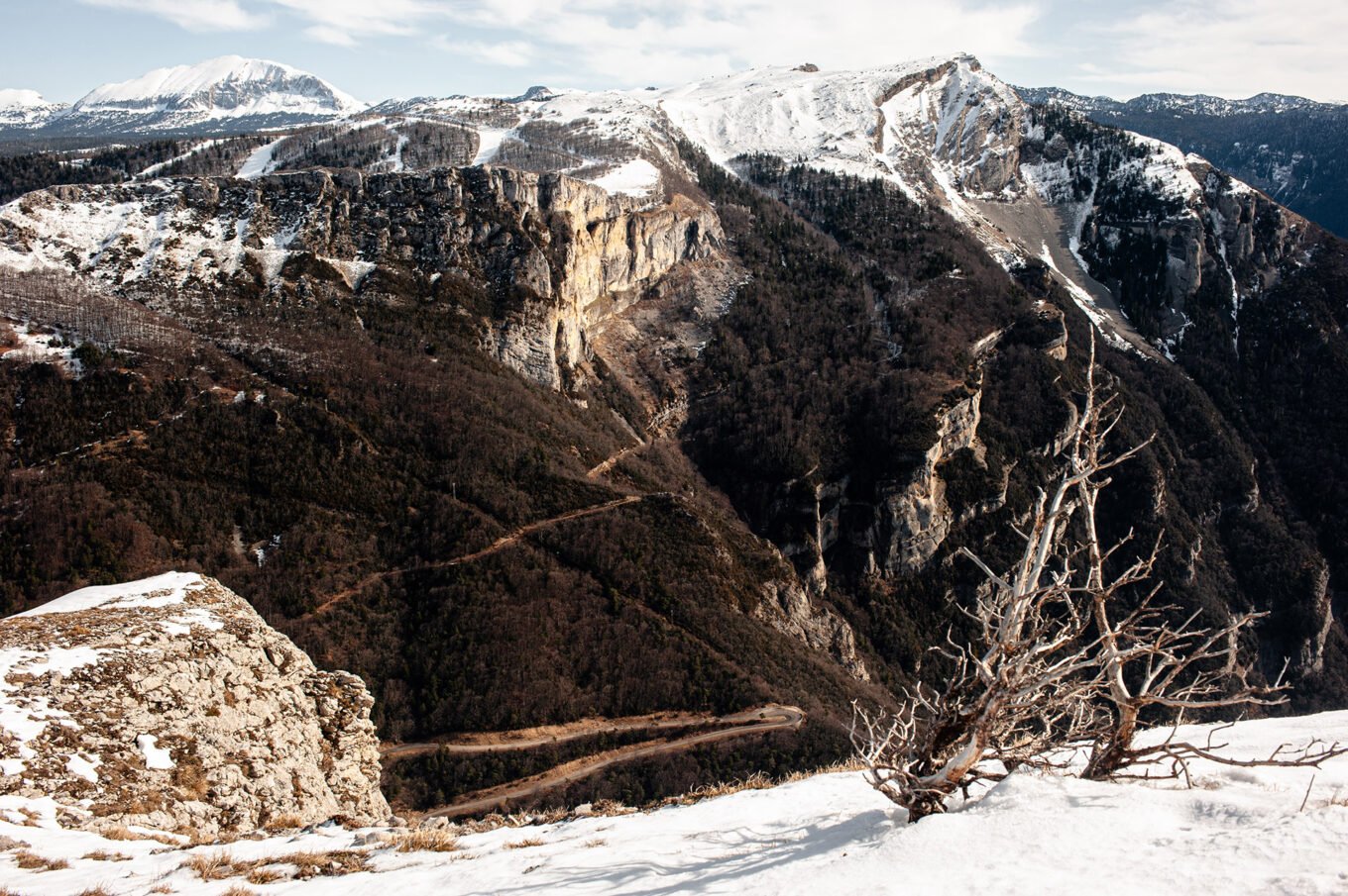 Randonnées d'hiver dans le Vercors et le Diois