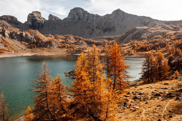 Randonnée d'automne dans les montagnes du Mercantour - Le Lac d'Allos