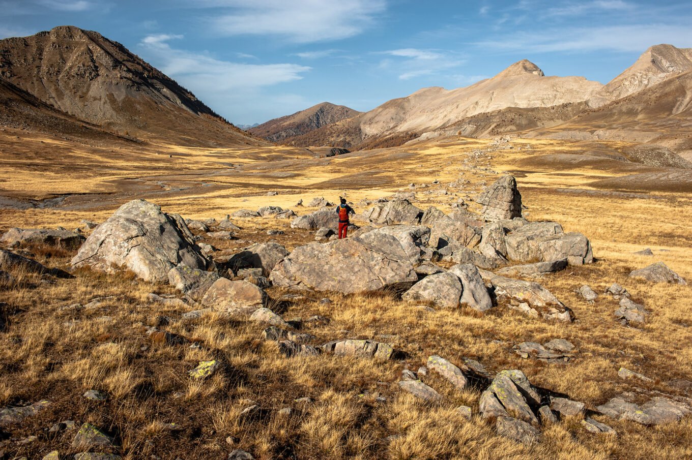Randonnée d'automne dans les montagnes du Mercantour - En direction des Lacs de Lignin