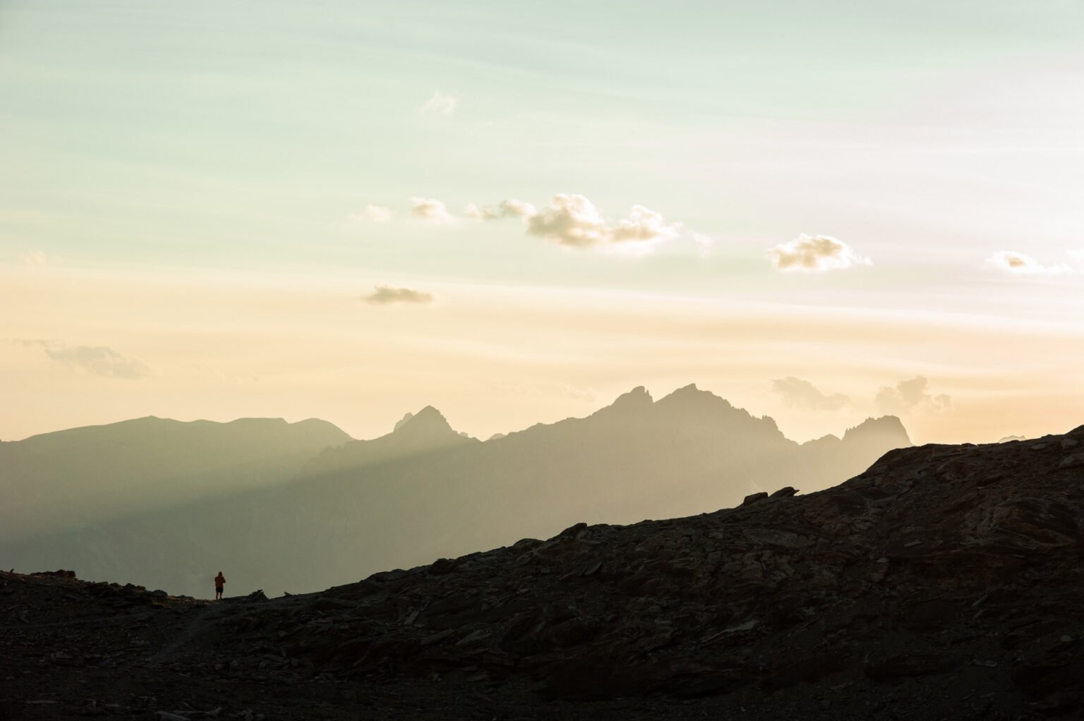 Randonnée en Haute-Ubaye - Coucher de soleil