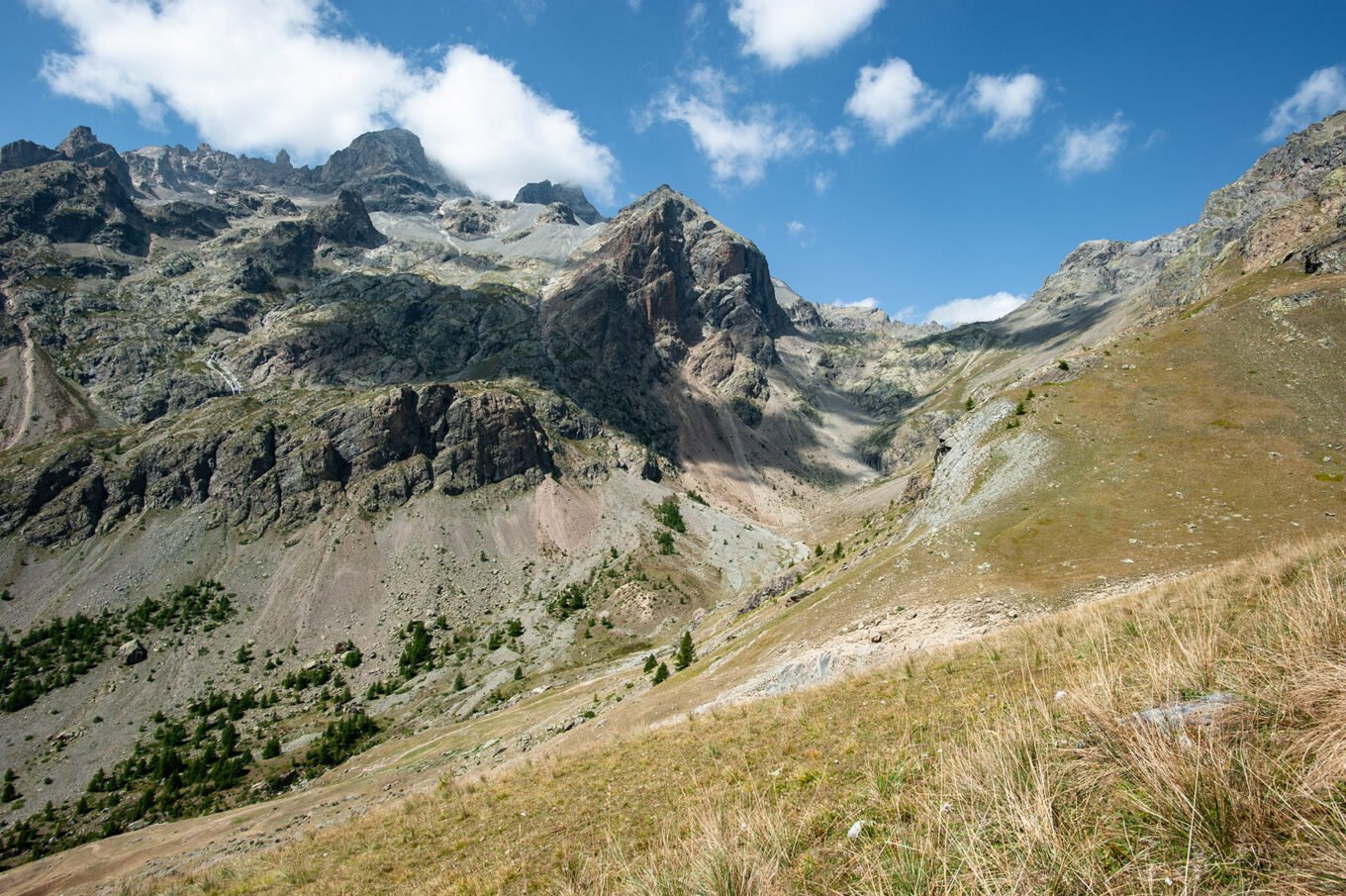 Randonnée Tour des Écrins GR54 - Le vallon de Chambran qui descend sur Vallouise