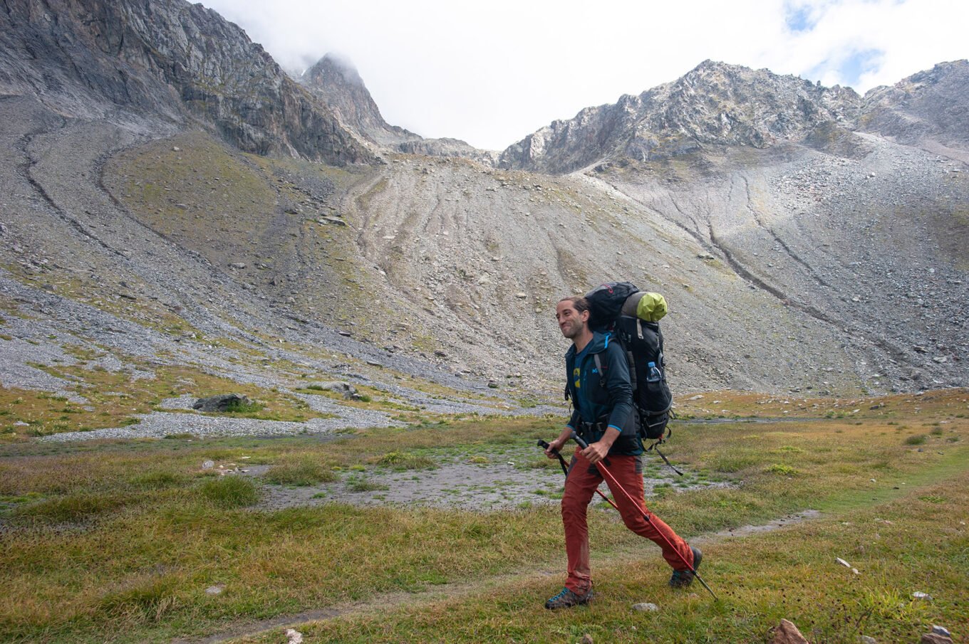 Randonnée Tour des Écrins GR54 - Traversée du vallon de Gouiran