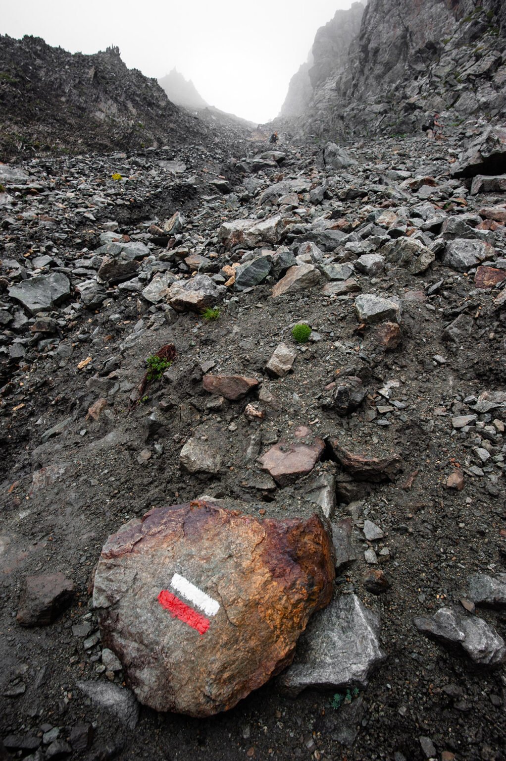 Randonnée Tour des Écrins GR54 - Montée du col de la Muzelle