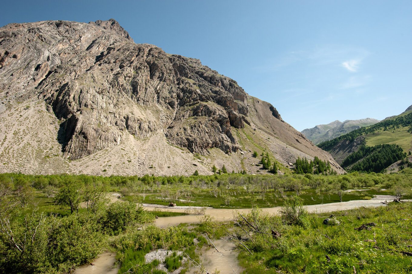 Randonnée Tour du Queyras par l'Ubaye en 9 jours - Le Plan de Parouart, fragile zone humide de haute montagne