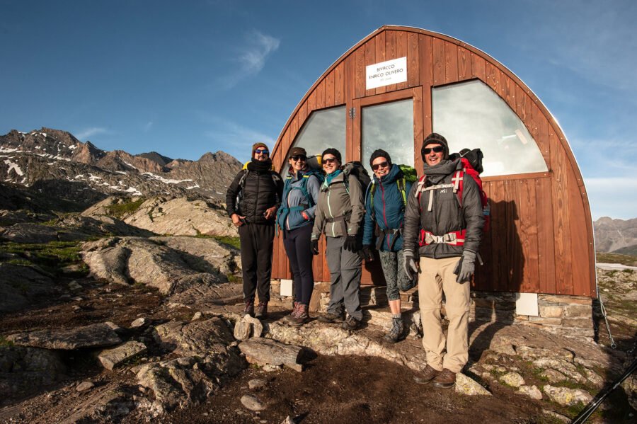 Randonnée Tour du Queyras par l'Ubaye en 9 jours - Un nouvel abri top confort. Grand merci à l’équipe italienne qui en a assuré la construction en 2018.