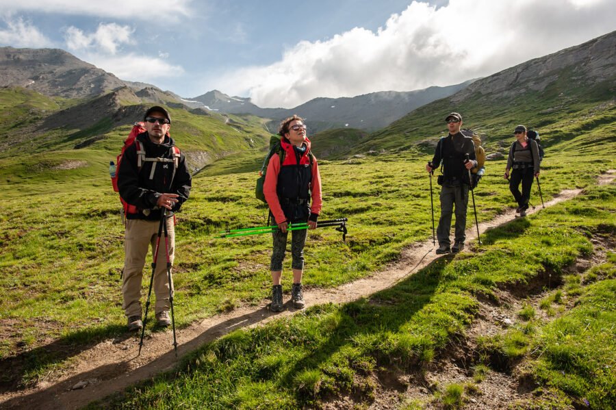 Randonnée Tour du Queyras par l'Ubaye en 9 jours - Le soleil revient sur la vallon de Pierre Rouge