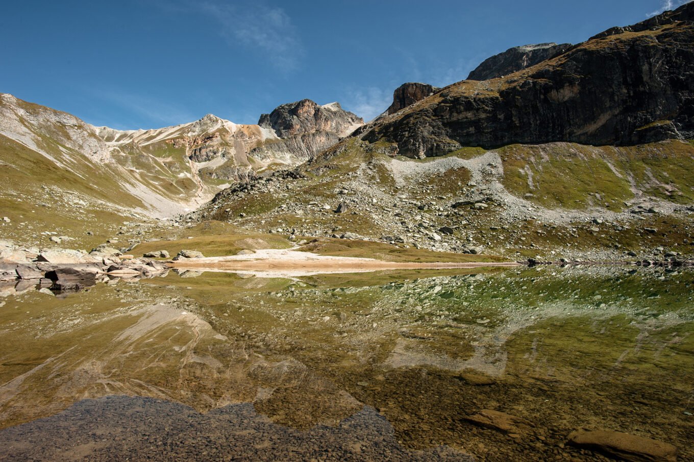 Randonnée itinérante traversée des la Vanoise en 6 jours - Le lac de la Partie