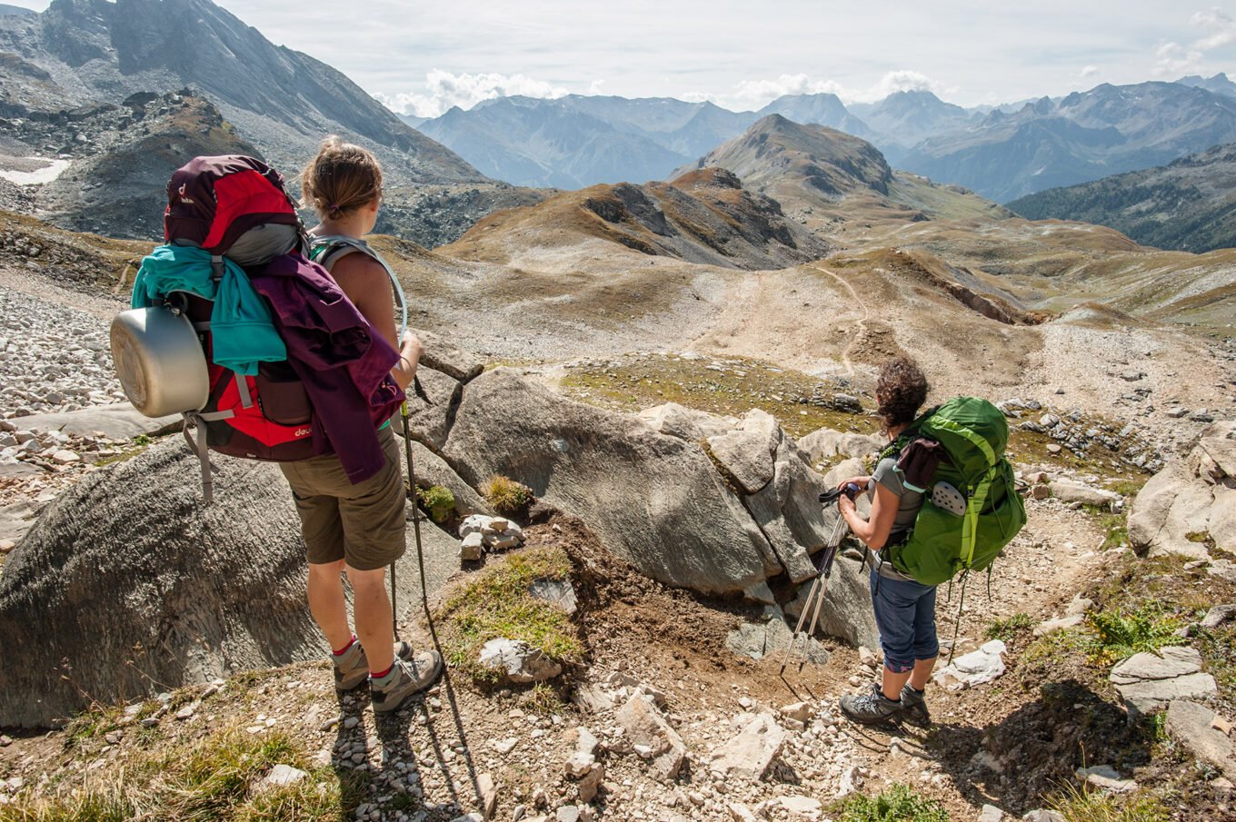 Randonnée itinérante traversée des la Vanoise en 6 jours - Ascension du col de Chavière