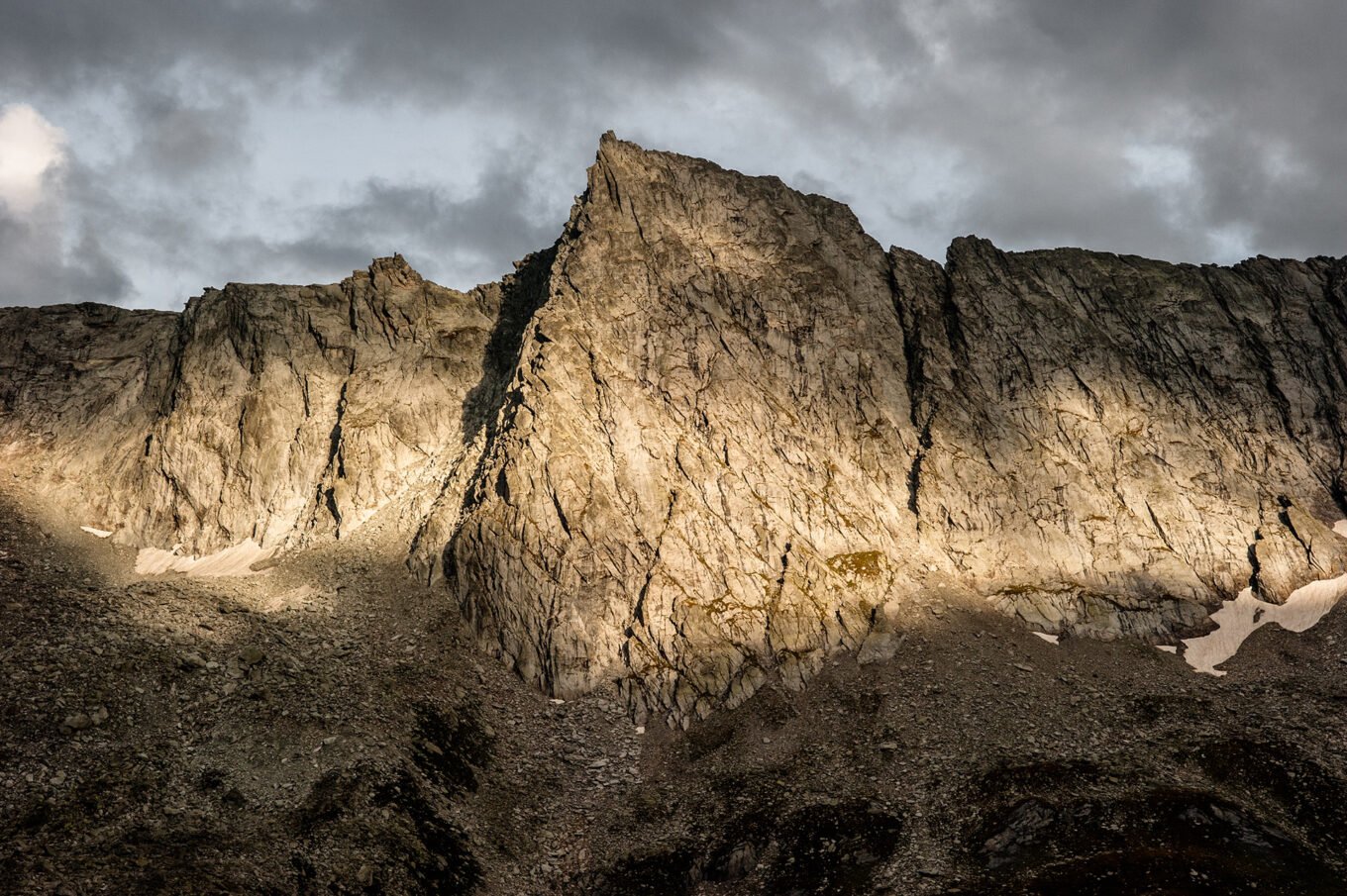 Randonnée itinérante traversée des la Vanoise en 6 jours - Coucher de soleil sur la Vanoise