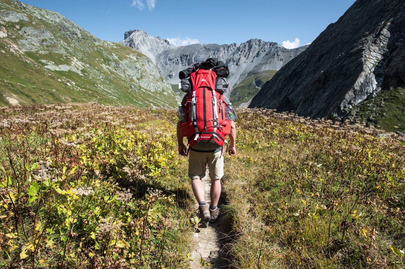 Randonnée itinérante traversée des la Vanoise en 6 jours - Arrivée au Refuge du Saut