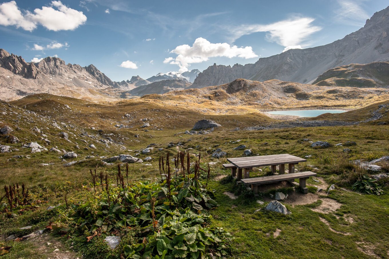 Randonnée itinérante traversée des la Vanoise en 6 jours - Panorama depuis le Refuge des Lacs Merlet