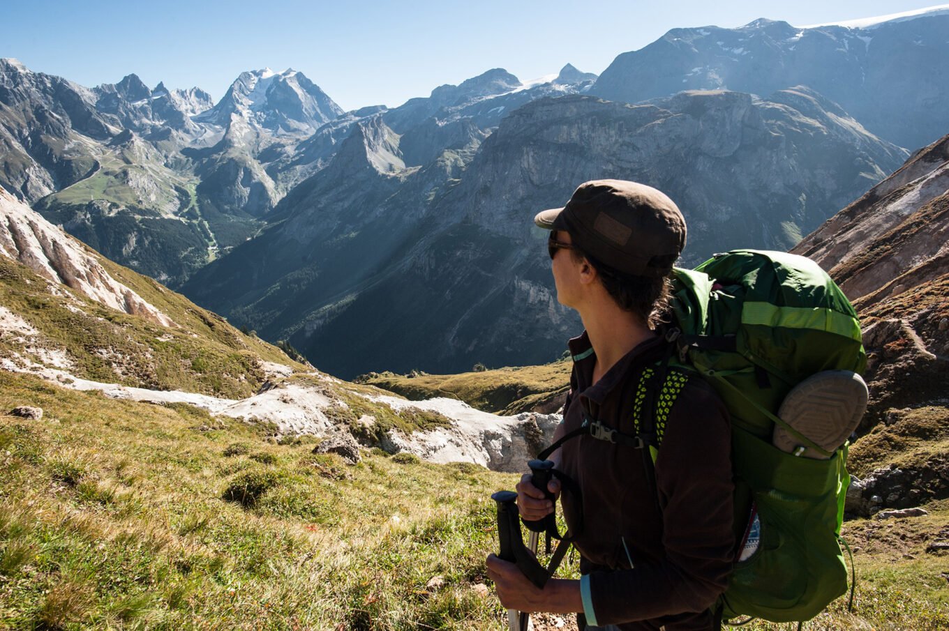 Randonnée itinérante traversée des la Vanoise en 6 jours - Magnifique vue sur la Grande Casse et la vallée de Pralognan-la-Vanoise