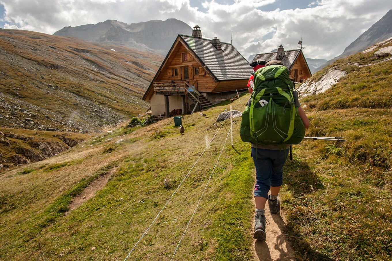 Randonnée itinérante traversée des la Vanoise en 6 jours - Arrivée au refuge de la Leisse