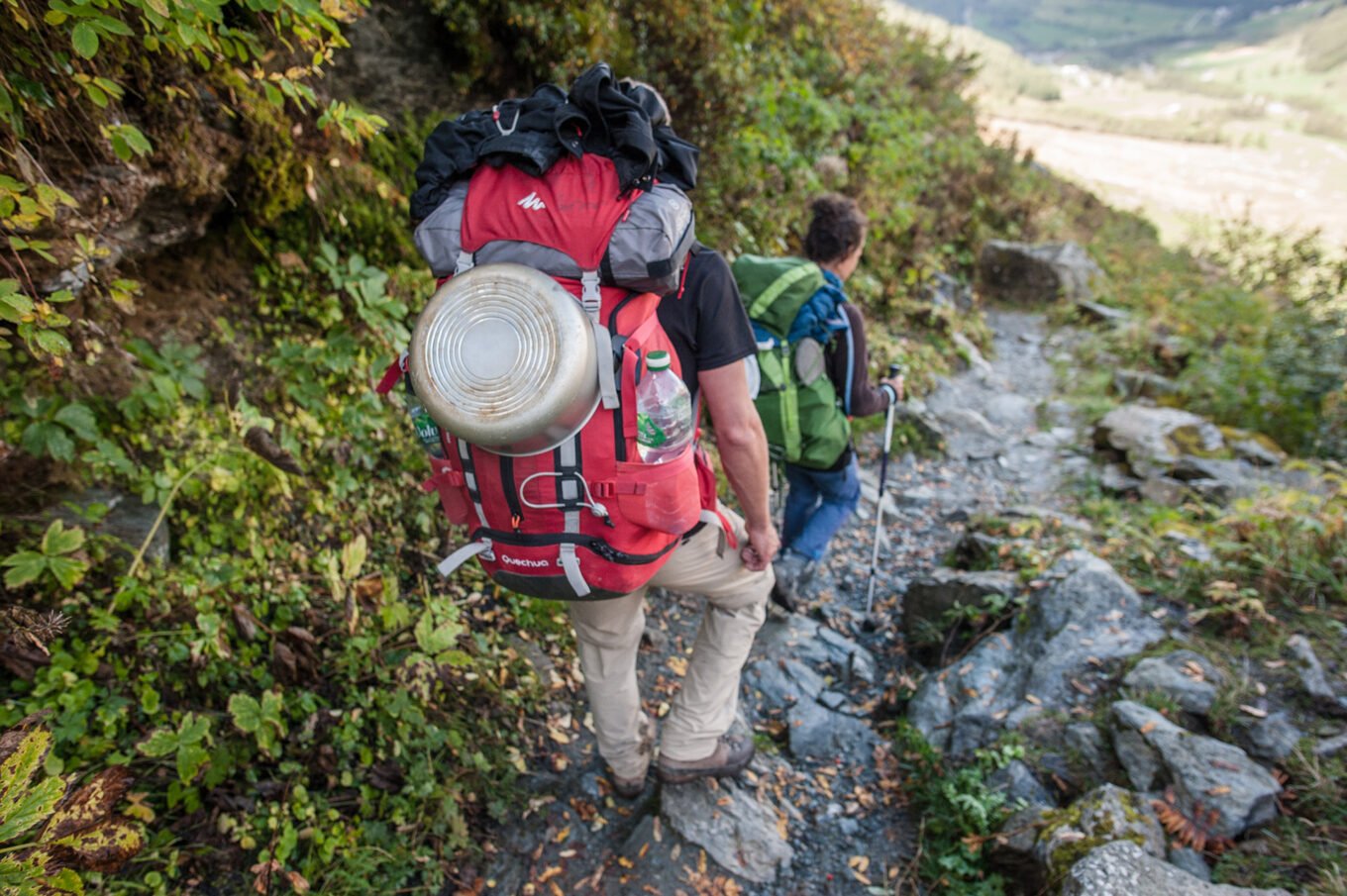 Randonnée itinérante traversée des la Vanoise en 6 jours - Descente vers le Chalet de Rosuel