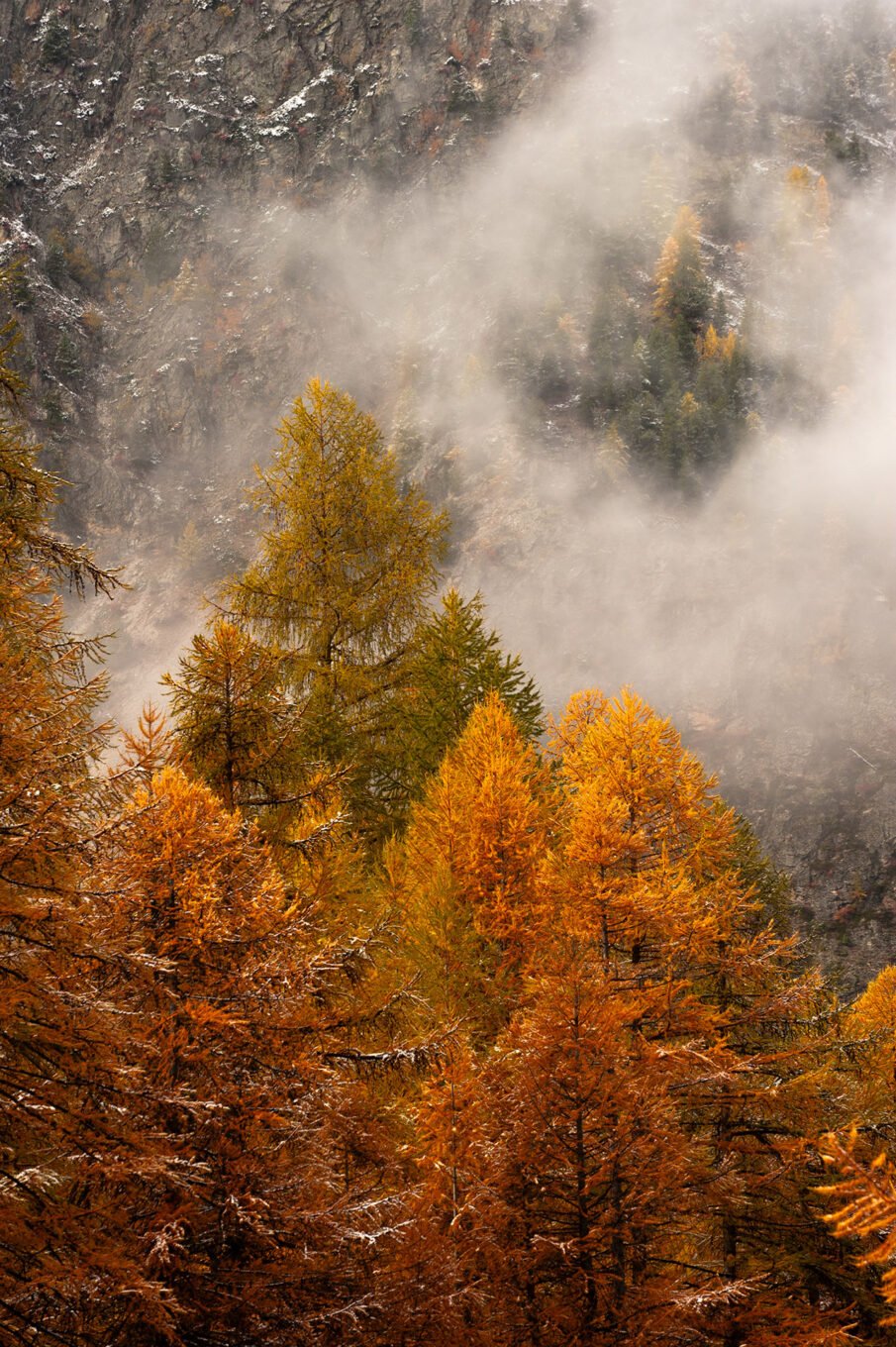 Stage Photo Montagne en Clarée avec Alexandre Deschaumes - Falaises d'automne